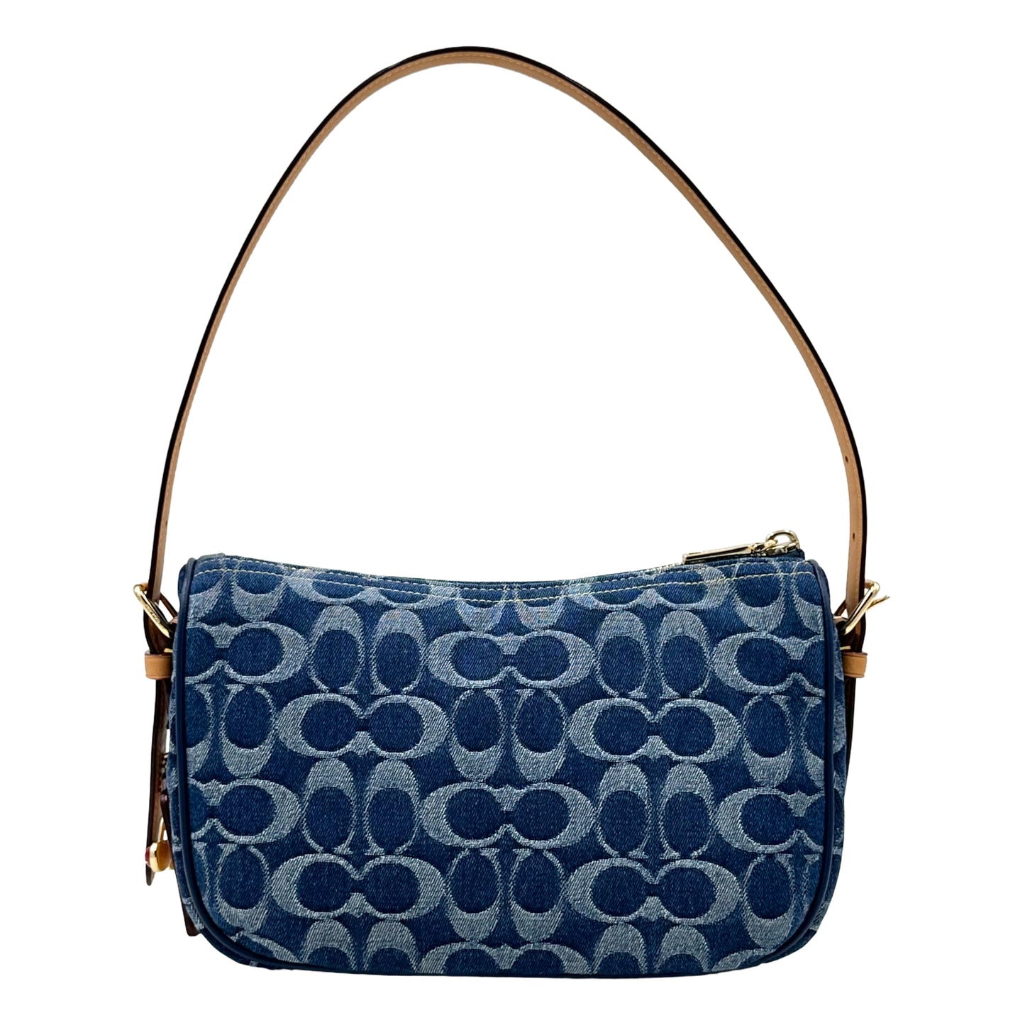Coach Kailey Shoulder Bag In Signature Denim & Leather- Denim/Natural