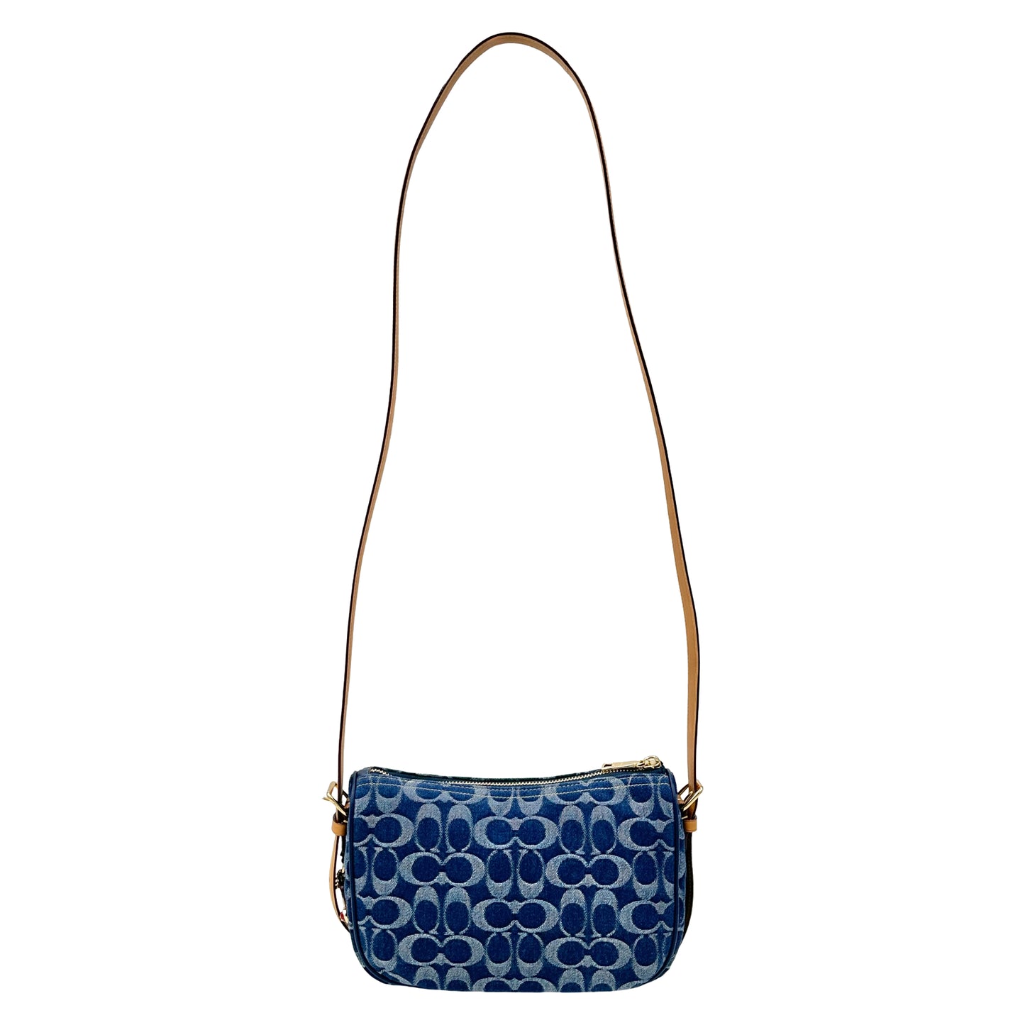 Coach Kailey Shoulder Bag In Signature Denim & Leather- Denim/Natural