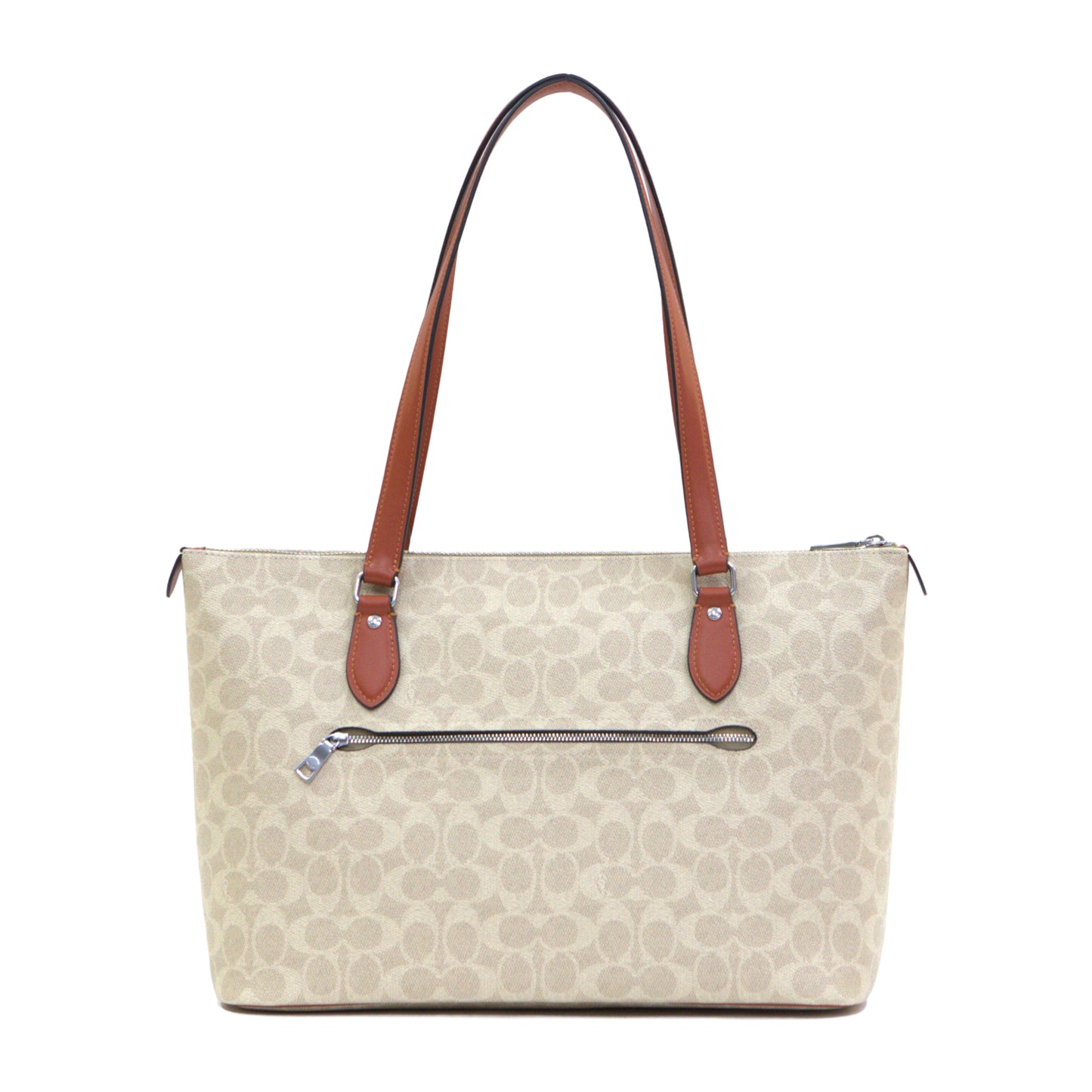 Coach Gallery Tote Bag - Sand / Deep Orange