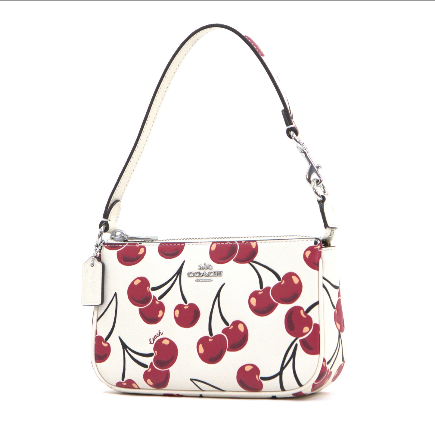 Coach Nolita 19 Leather Bag with Cherry Print - Chalk Multi