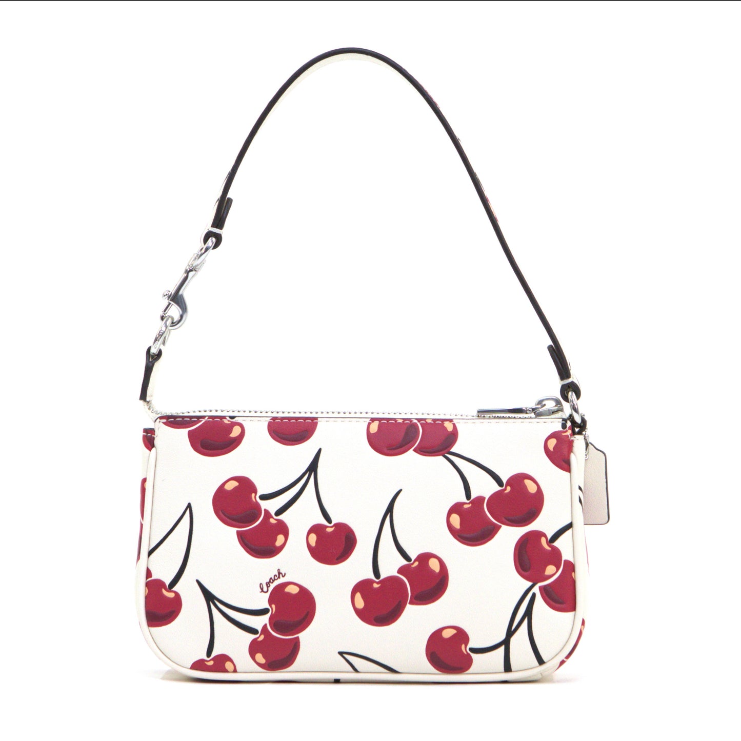 Coach Nolita 19 Leather Bag with Cherry Print - Chalk Multi