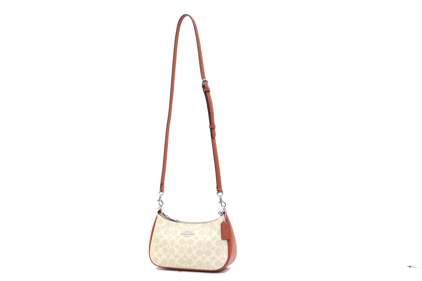 Coach Teri Shoulder Bag - Sand / Deep Orange