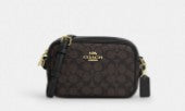 Coach Mini Jamie Camera Bag In Signature Canvas- Gold/ Walnut/ Black