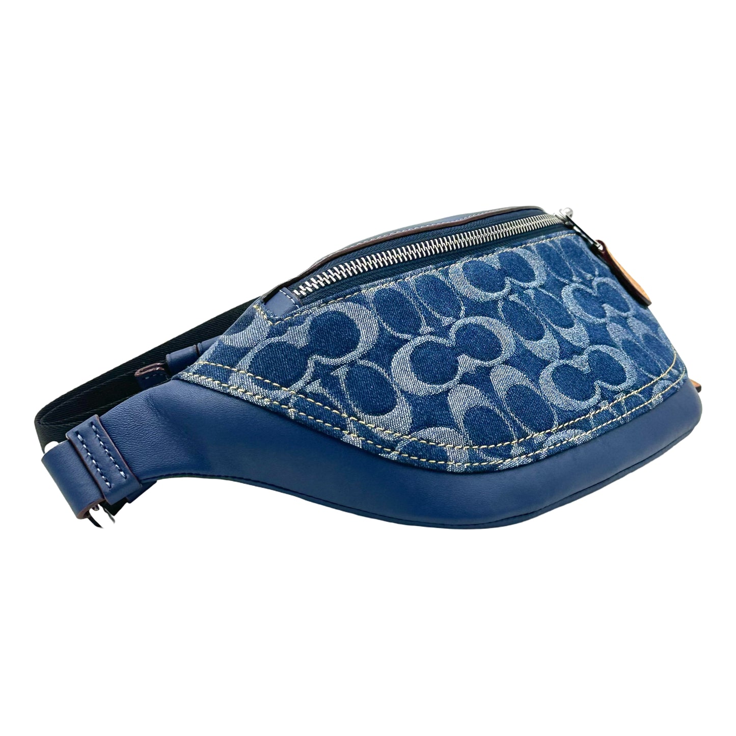 Coach Warren Mini Belt Bag In Signature Denim - Denim