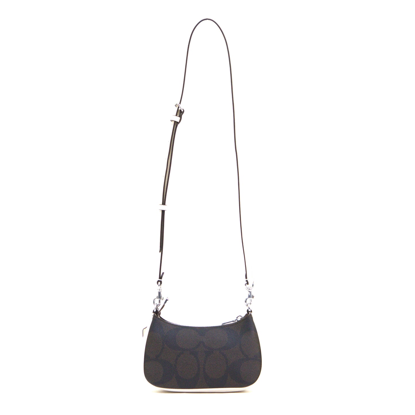 Coach Teri Mini Crossbody Bag In Signature Canvas With Coach Graphic - Walnut/Chalk