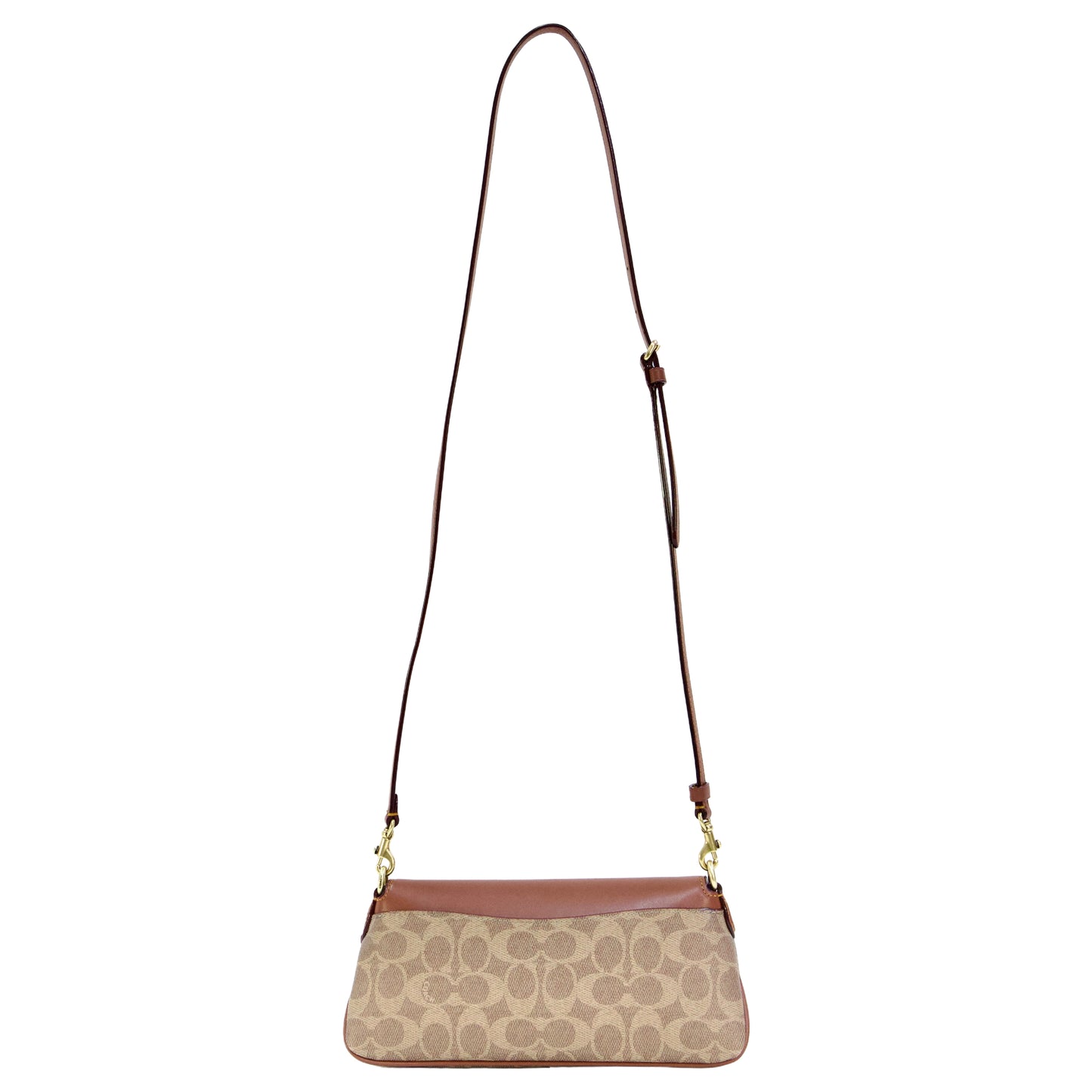 Coach Jet Shoulder Bag In Signature Canvas - Brass/Tan Caramel