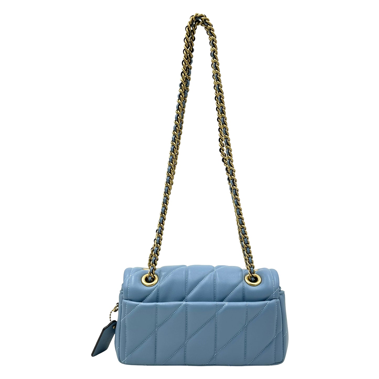 Tabby Shoulder Bag 20 With Pillow Quilting - Bluebell