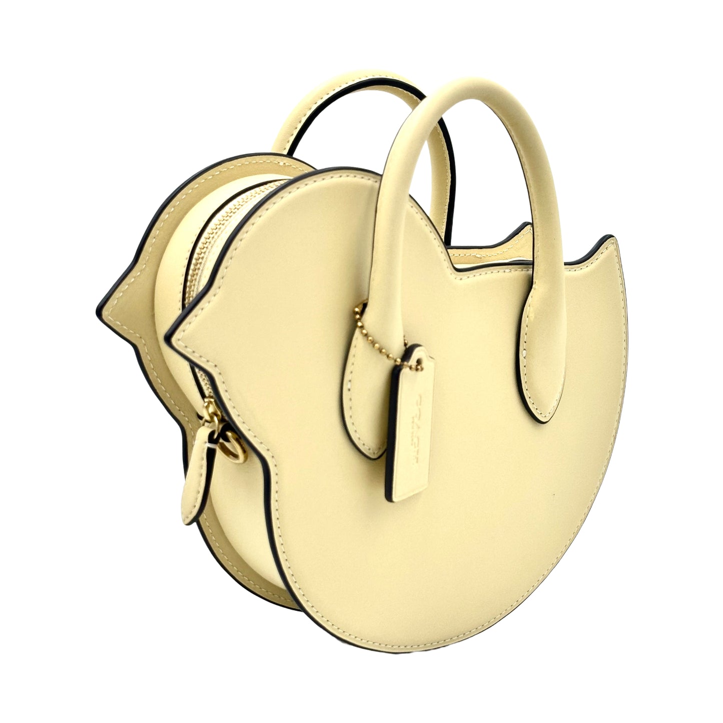 Coach Chick Bag In Regenerative Leather Crossbody Bag- Brass/Moonlight