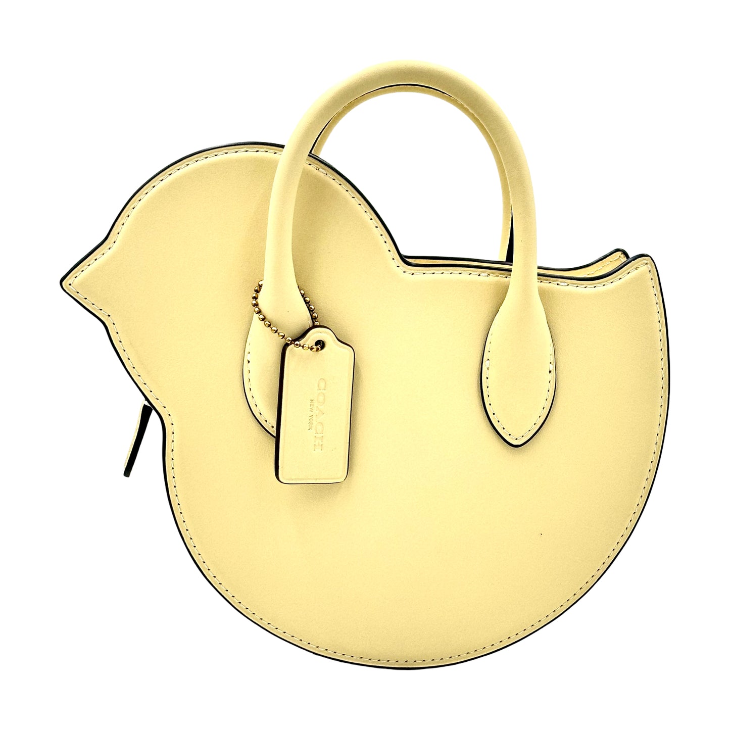 Coach Chick Bag In Regenerative Leather Crossbody Bag- Brass/Moonlight