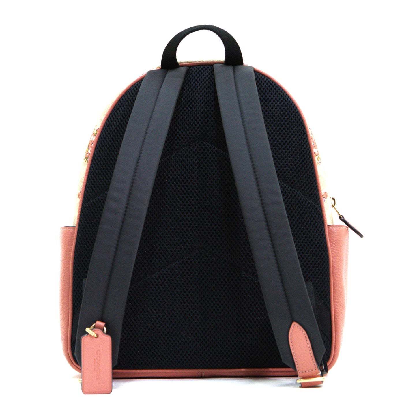 Coach Court Backpack In Signature Canvas With Floral Print - Sand Multi