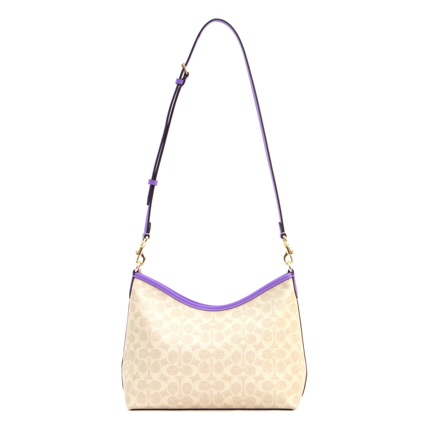 Coach Laurel Shoulder Bag In Signature Canvas - Sand/Iris
