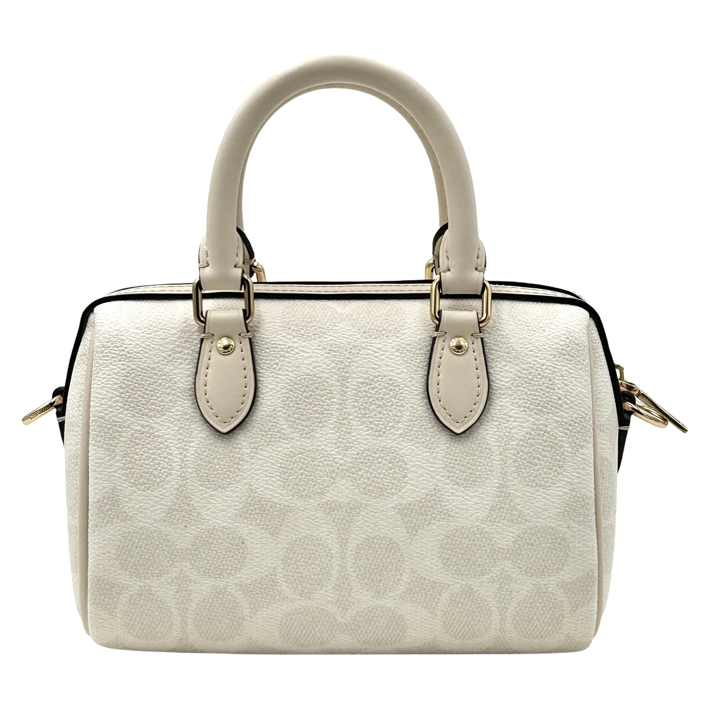 Coach Mini Rowan Crossbody Bag In Signature Canvas - Gracier White