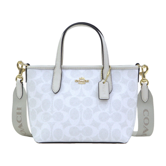 Coach City Mini Tote Signature Canvas - White/Chalk