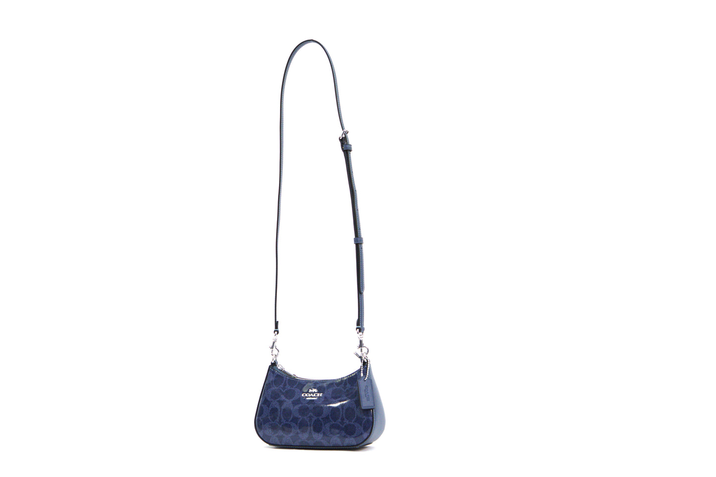 Coach Teri Mini Crossbody Bag In Signature Canvas - Dark Denim