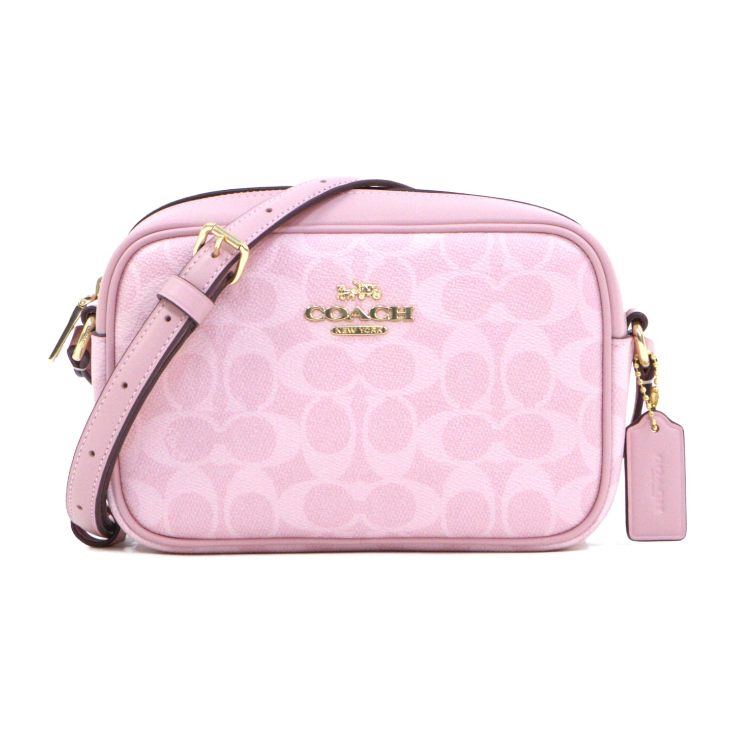 Coach Mini Jamie In Signature Canvas - Powder Pink
