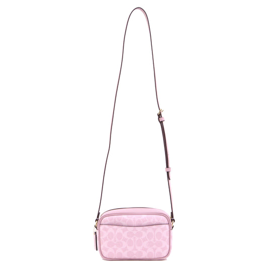 Coach Mini Jamie In Signature Canvas - Powder Pink