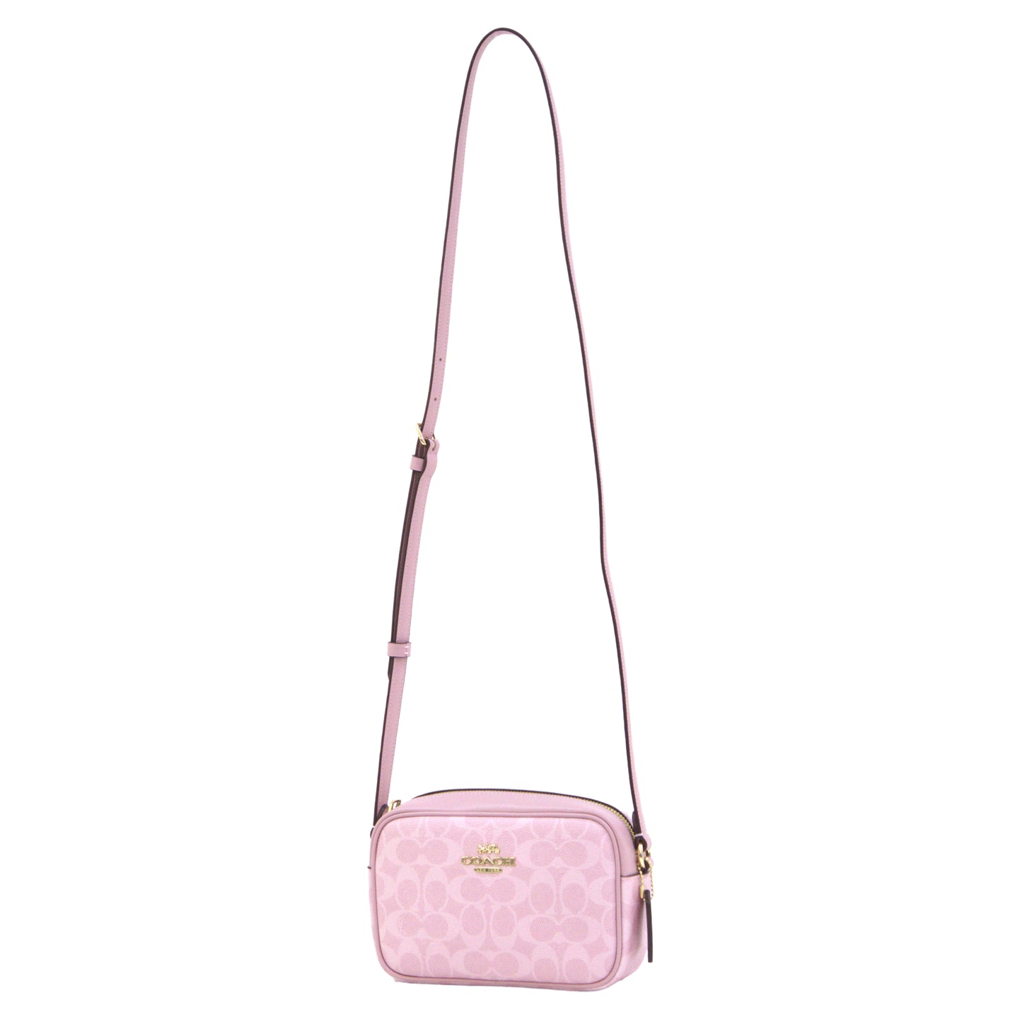 Coach Mini Jamie In Signature Canvas - Powder Pink
