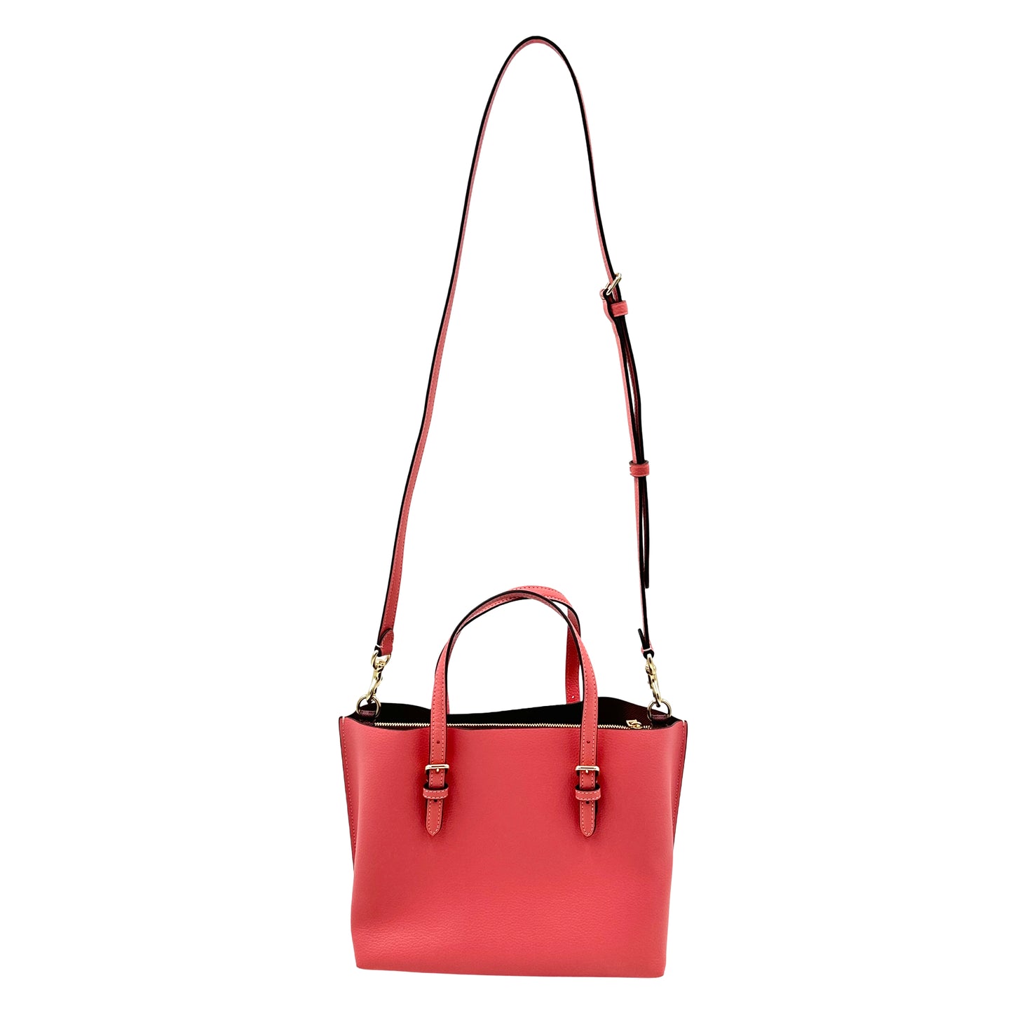 Coach Mollie Tote Bag 25 -Gold/Bright Coral