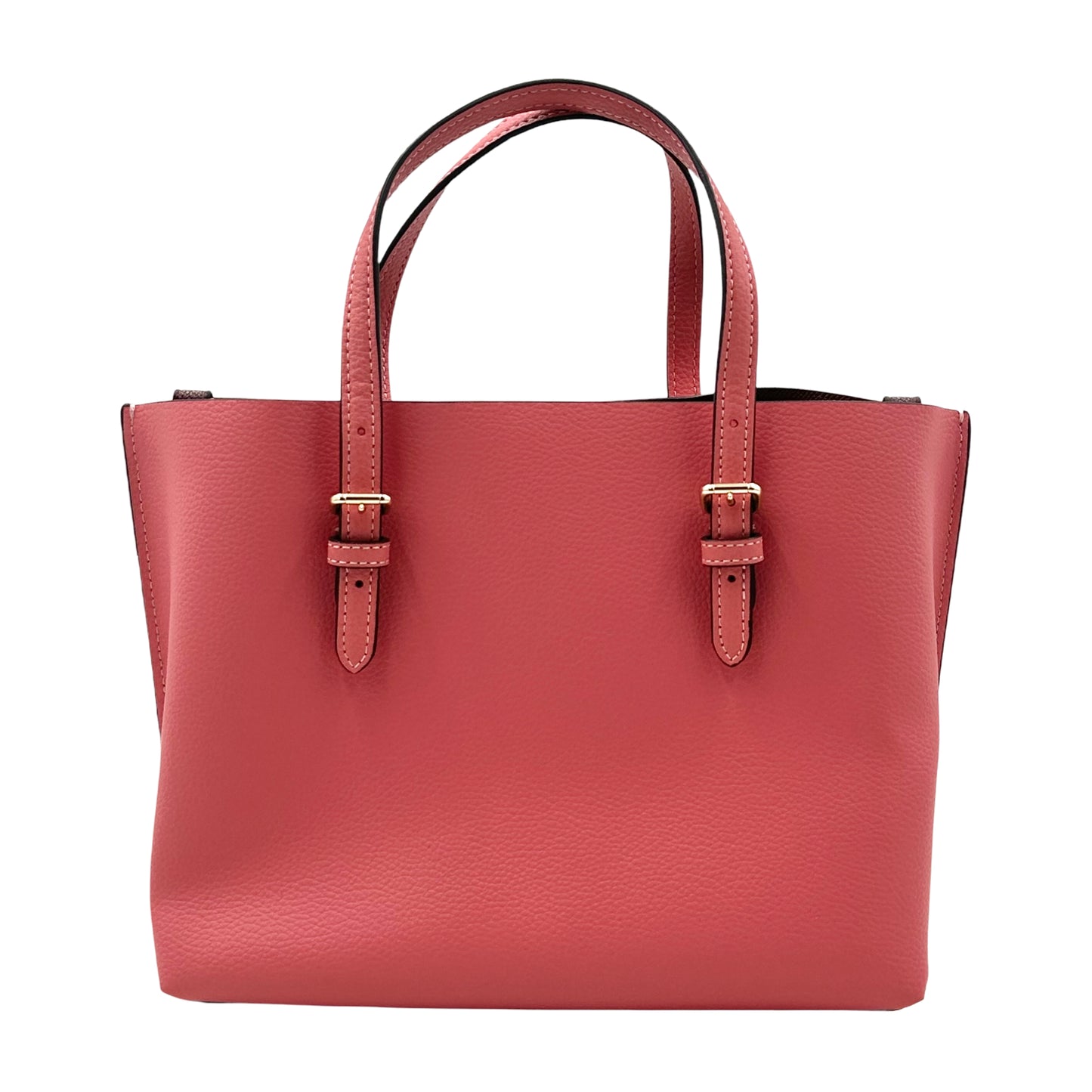 Coach Mollie Tote Bag 25 -Gold/Bright Coral