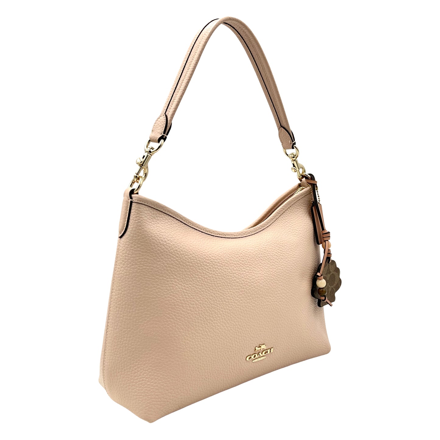 Coach Laurel Shoulder Bag With Shell Charm- Cream/Tan