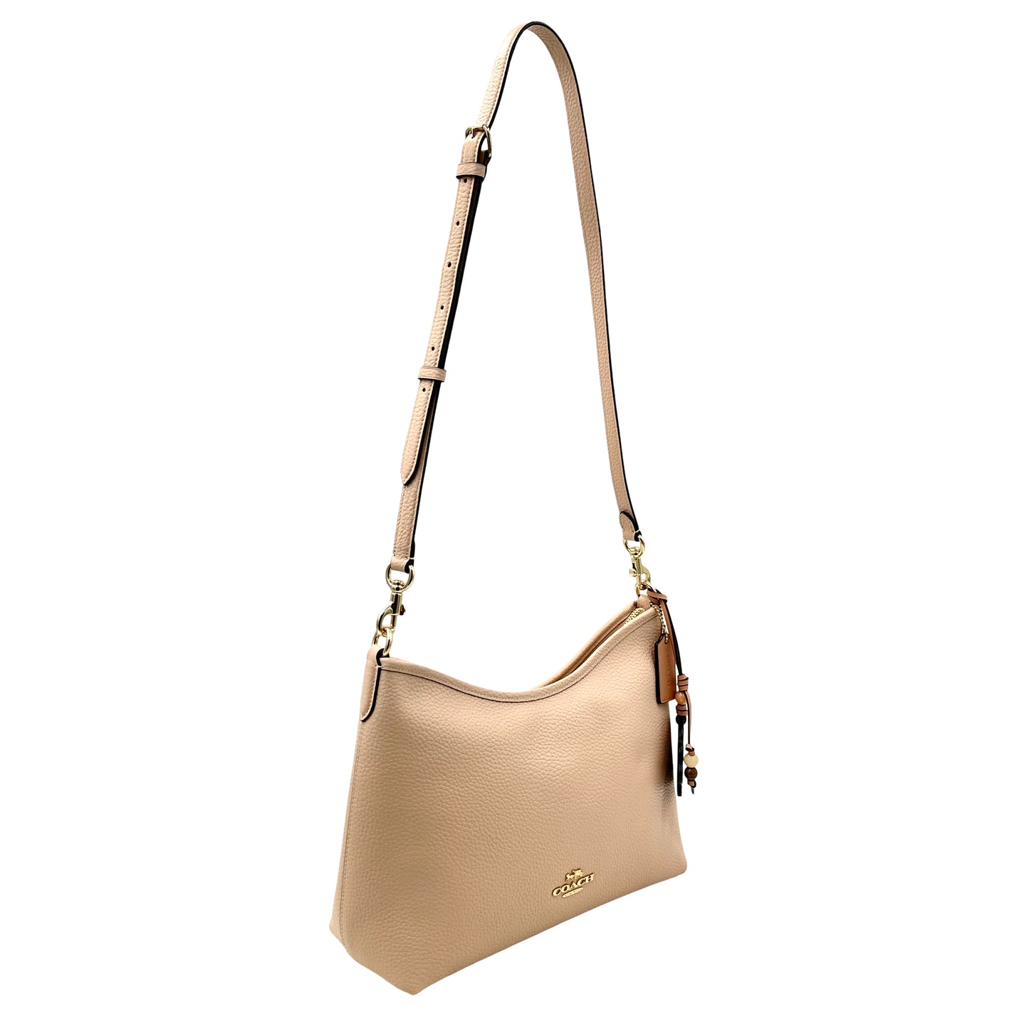 Coach Laurel Shoulder Bag With Shell Charm- Cream/Tan