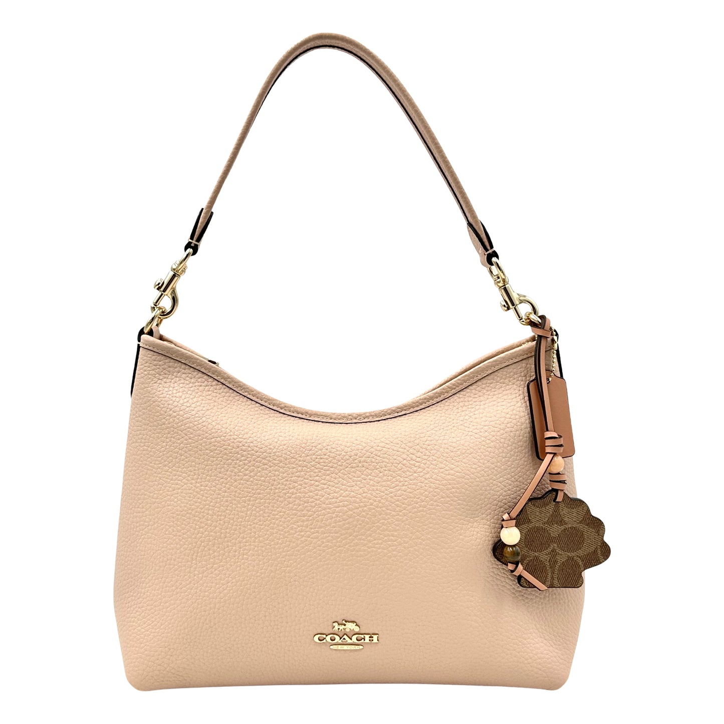 Coach Laurel Shoulder Bag With Shell Charm- Cream/Tan