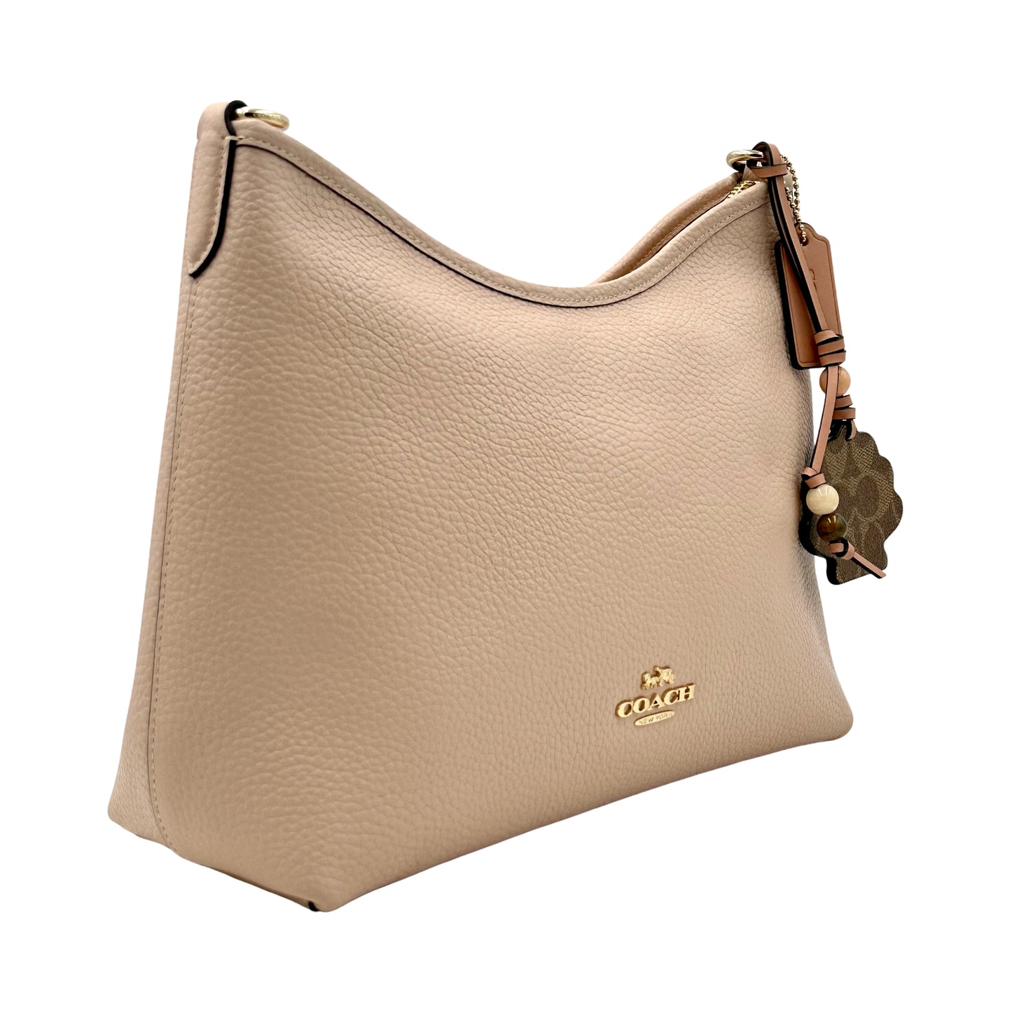 Coach Laurel Shoulder Bag With Shell Charm- Cream/Tan