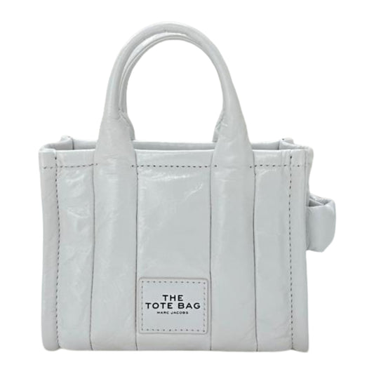 Tory Burch The Shine Crinkle Micro Tote- White