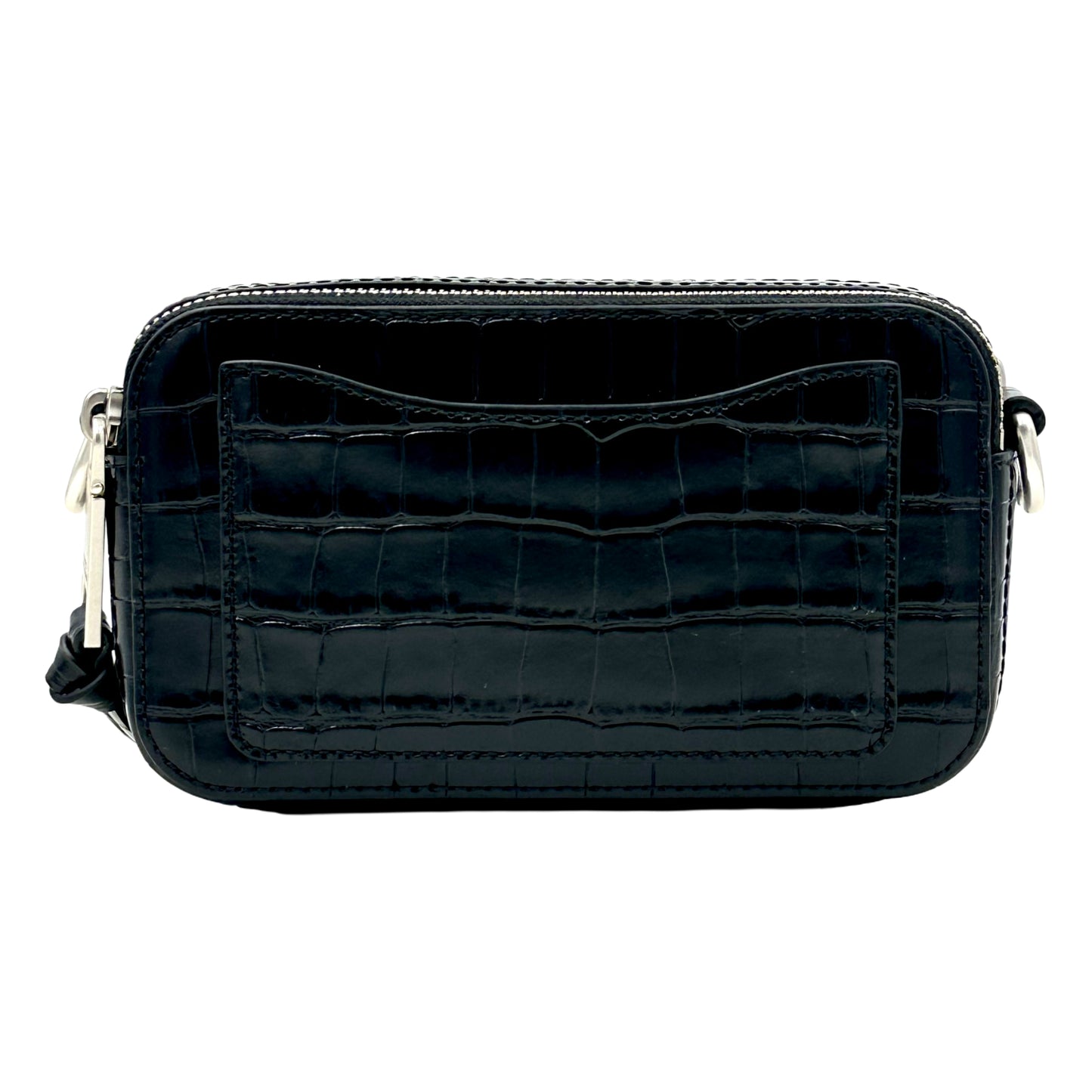 Marc Jacobs The Croc-Embossed Chain Snapshot - Black
