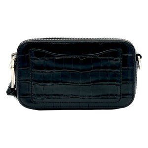 Marc Jacobs The Croc-Embossed Chain Snapshot - Black - www.unoo.com