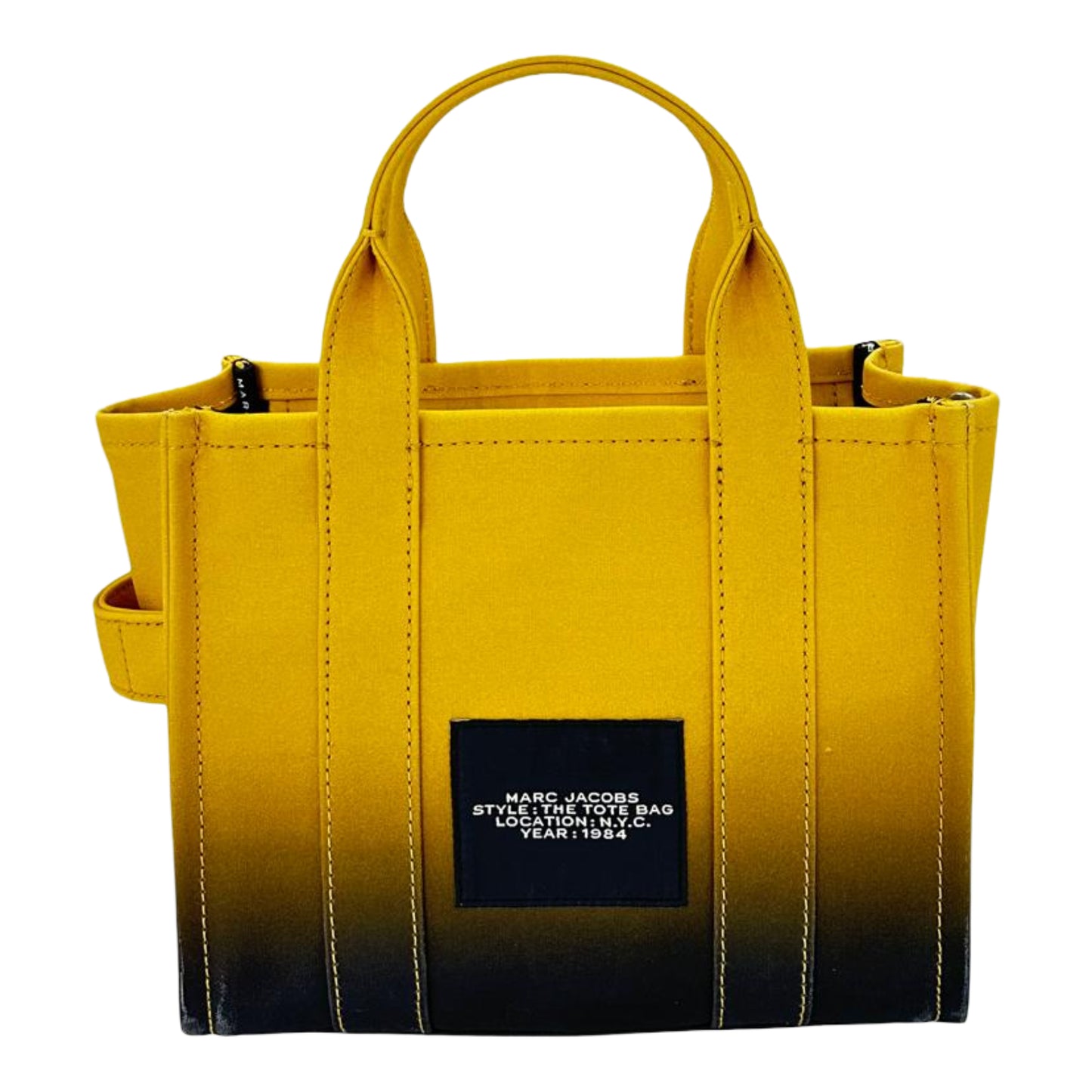 Marc Jacobs The Ombre Gradient Effect Small Tote Bag - Black/Citrine