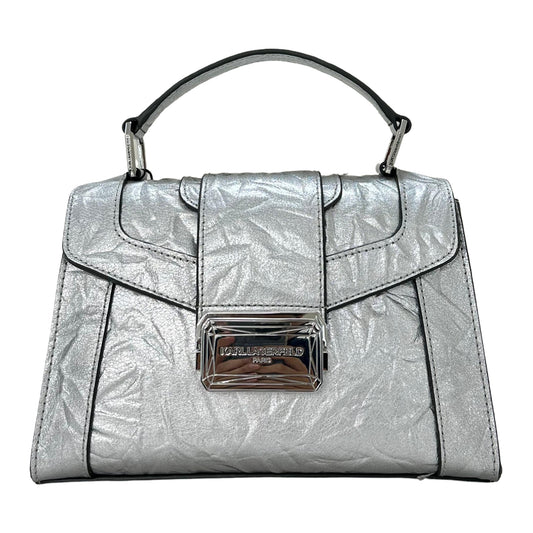 Karl Lagerfeld Satchel Crossbody - Silver