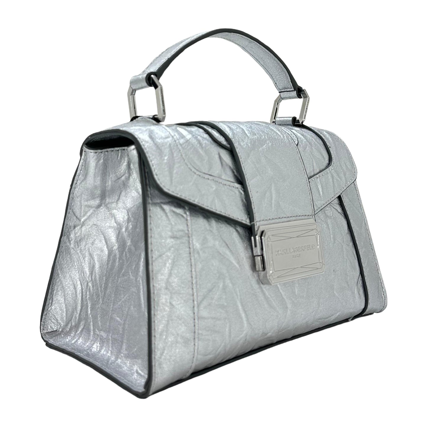 Karl Lagerfeld Satchel Crossbody - Silver