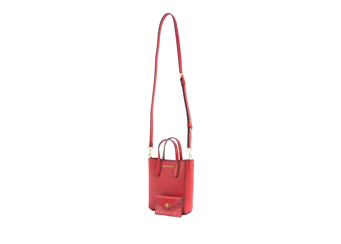 Michael Kors Vincent Extra Small Crossbody w/ Card Attached - Bright Red