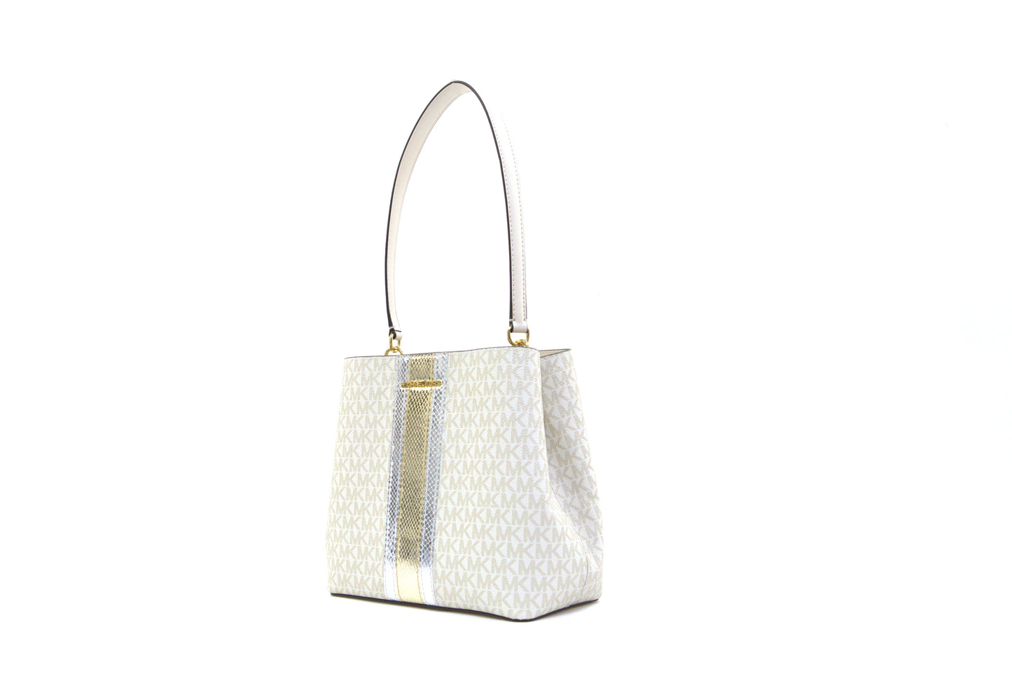 Michael Kors Pratt Medium Bucket Shoulder Bag - Pale Gold