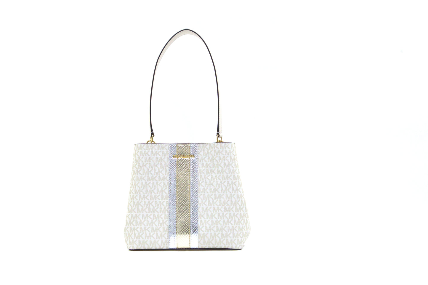 Michael Kors Pratt Medium Bucket Shoulder Bag - Pale Gold