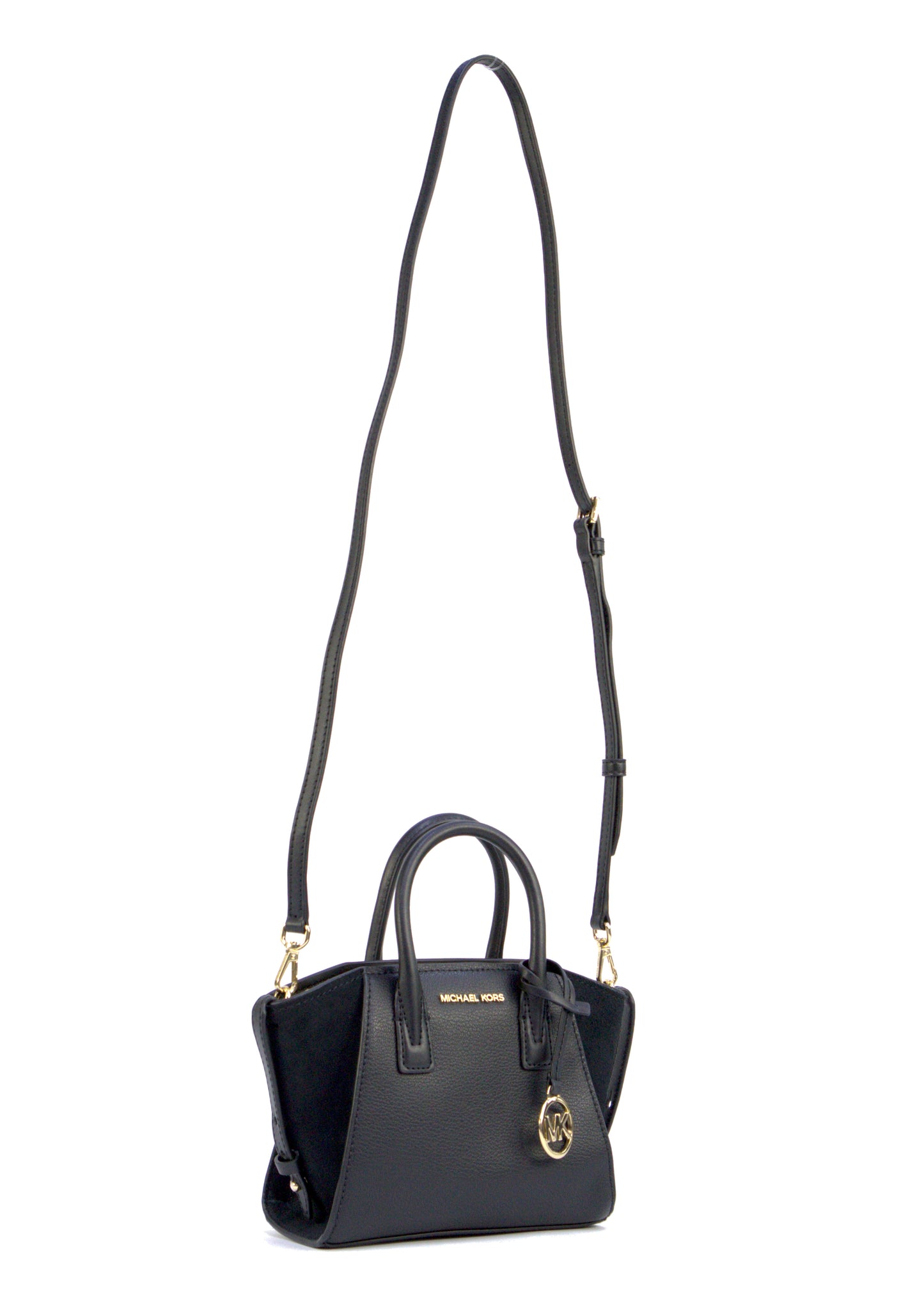 Michael Kors Avril Extra Small Satchel Shoulder Crossbody Bag - Black