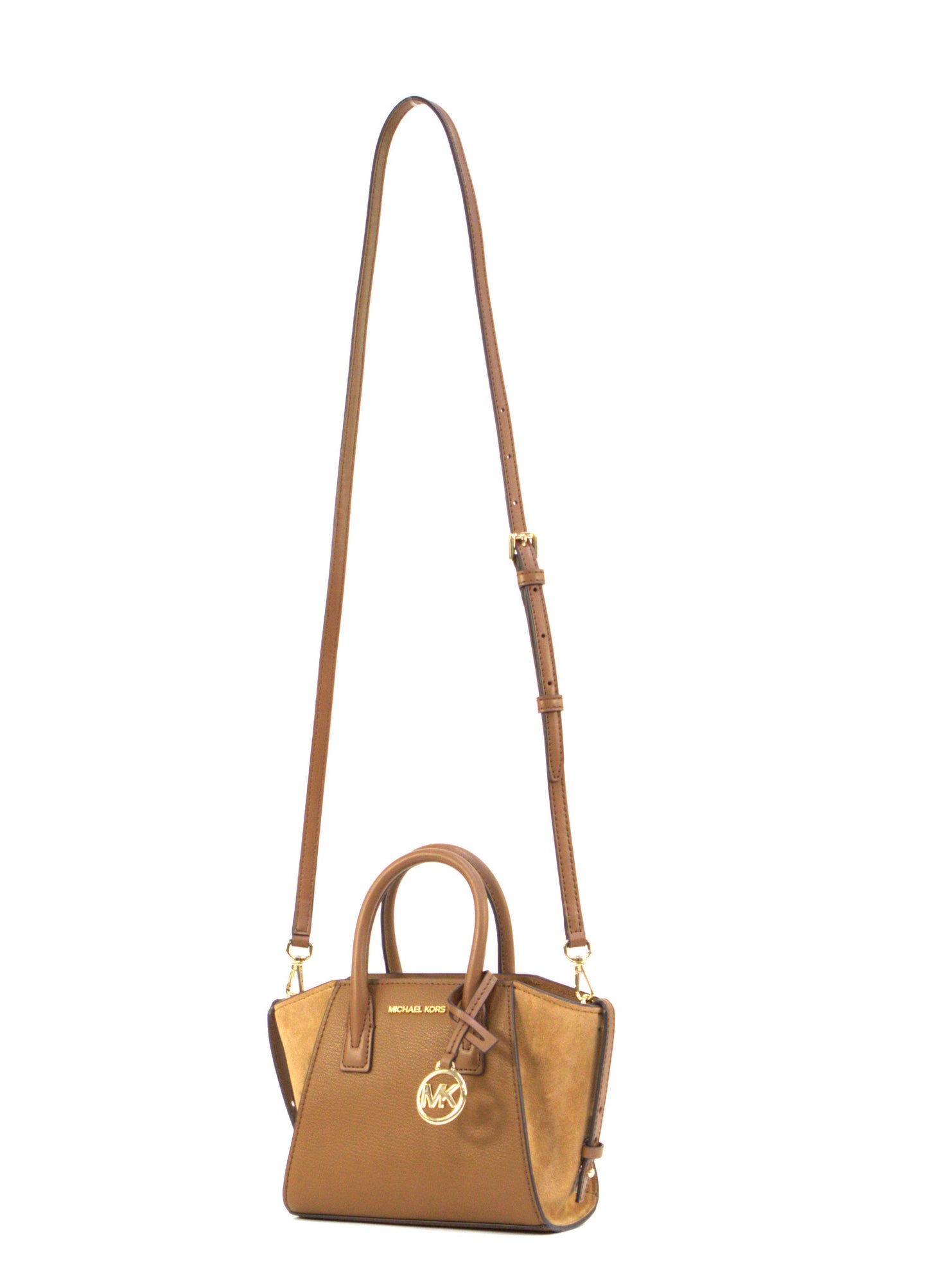 Michael Kors Avril Extra Small Satchel Shoulder Crossbody Bag - Luggage