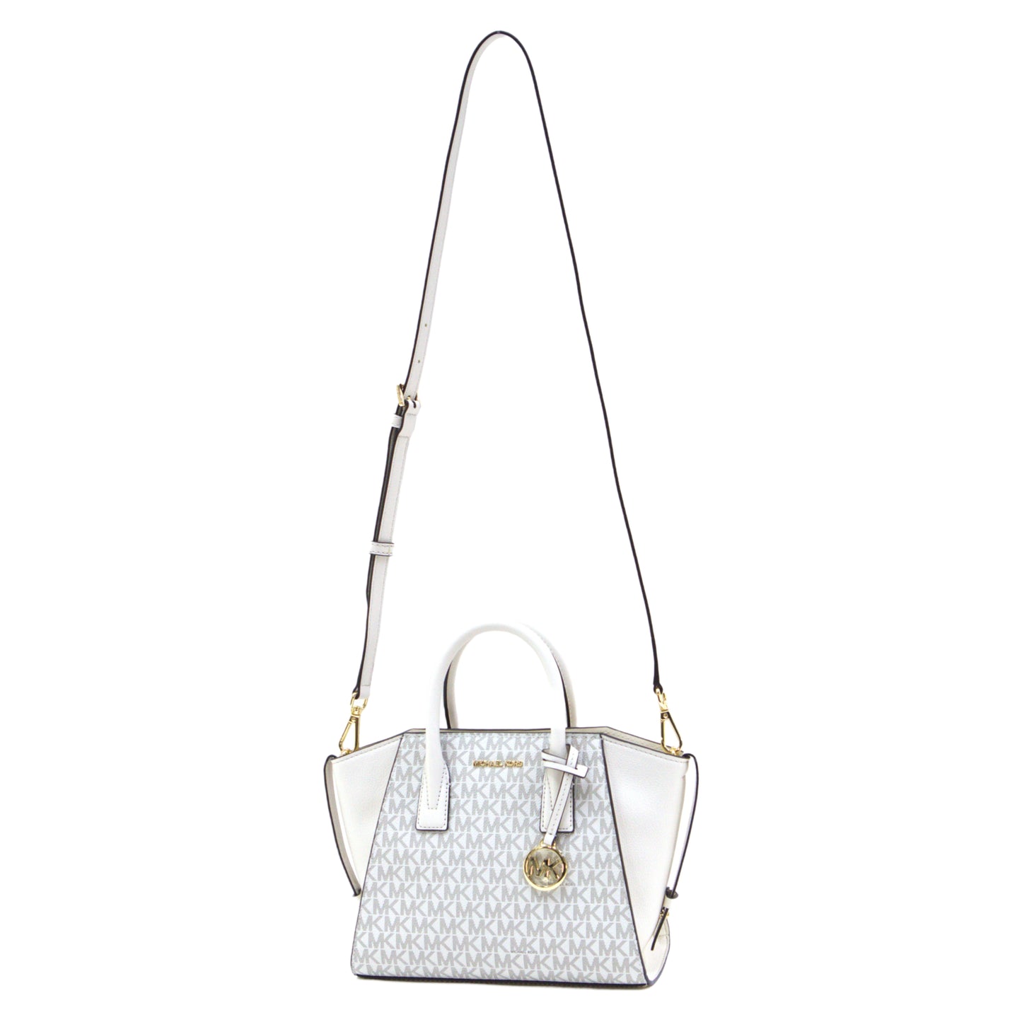 Michael Kors Avril Small Satchel Crossbody Bag - Light Cream Multi