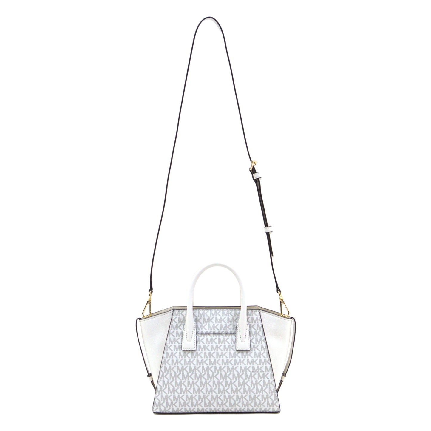 Michael Kors Avril Small Satchel Crossbody Bag - Light Cream Multi