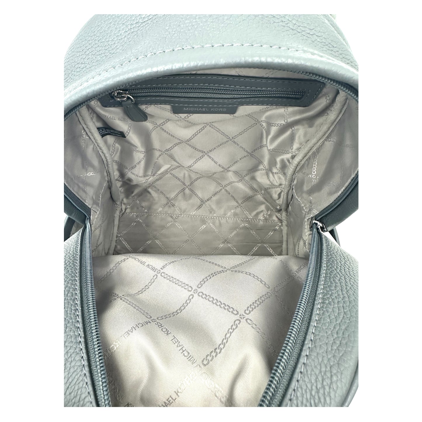 Michael Kors Bex Medium Pebble Leather Backpack - Slate