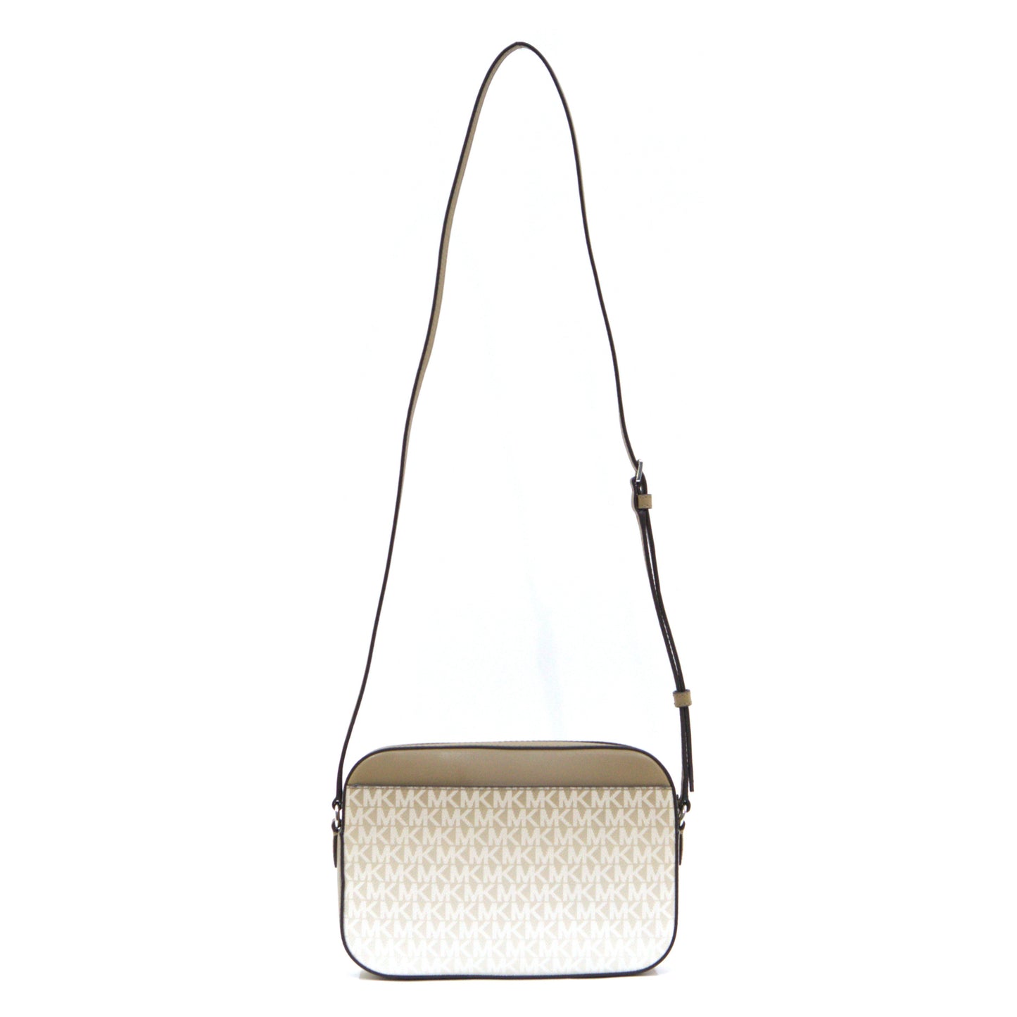 Michael Kors Jet Set Large East West Logo Crossbody Bag with Zip Chain Strap - Husk