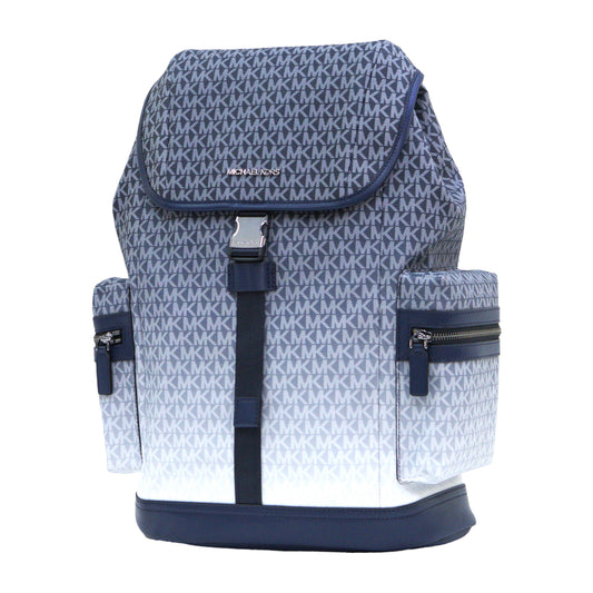 Michael Kors Cooper Men Pocket Backpack Single Speed Clip Buckle Strap - Navy
