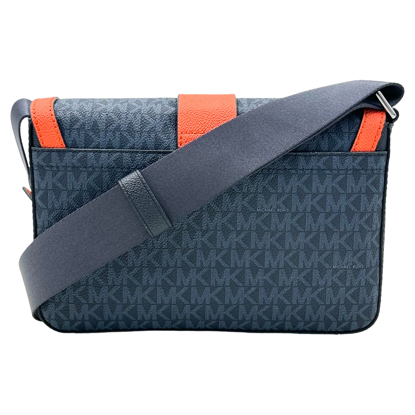 Michael Kors Cooper Signature Logo Color Block Crossbody Bag with Coin Purse - Red Clay