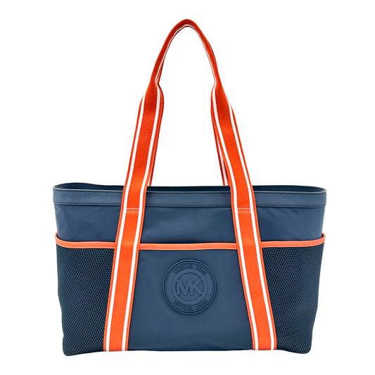Michael Kors Lautner Nylon Classic East/West Tote Bag - Navy