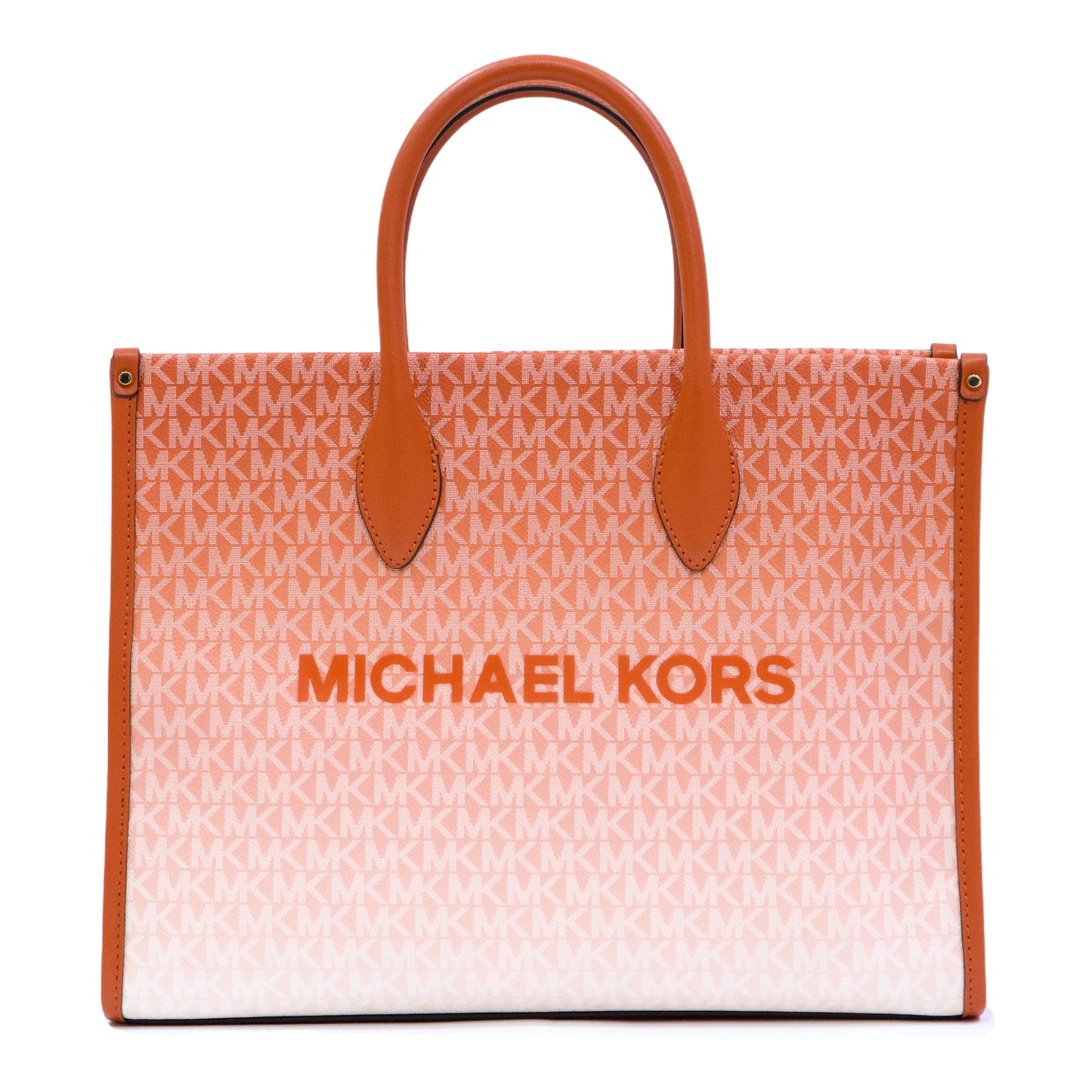 Michael Kors Mirella Medium Ombré Logo Tote Bag - Red Clay
