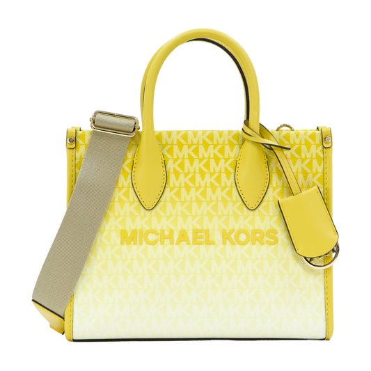 Michael Kors Mirella Ombre Small Shopper Crossbody- Daisy Yellow