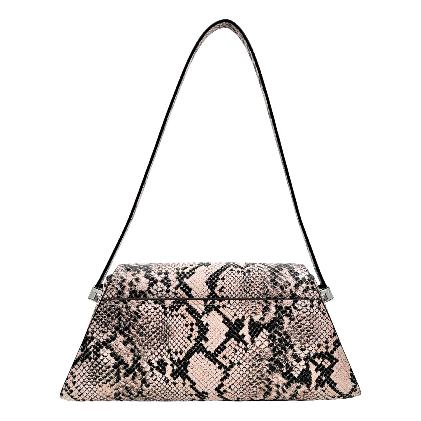 Michael Kors Ludlow Medium Snake Embossed Leather Shoulder Bag - Smokey Rose