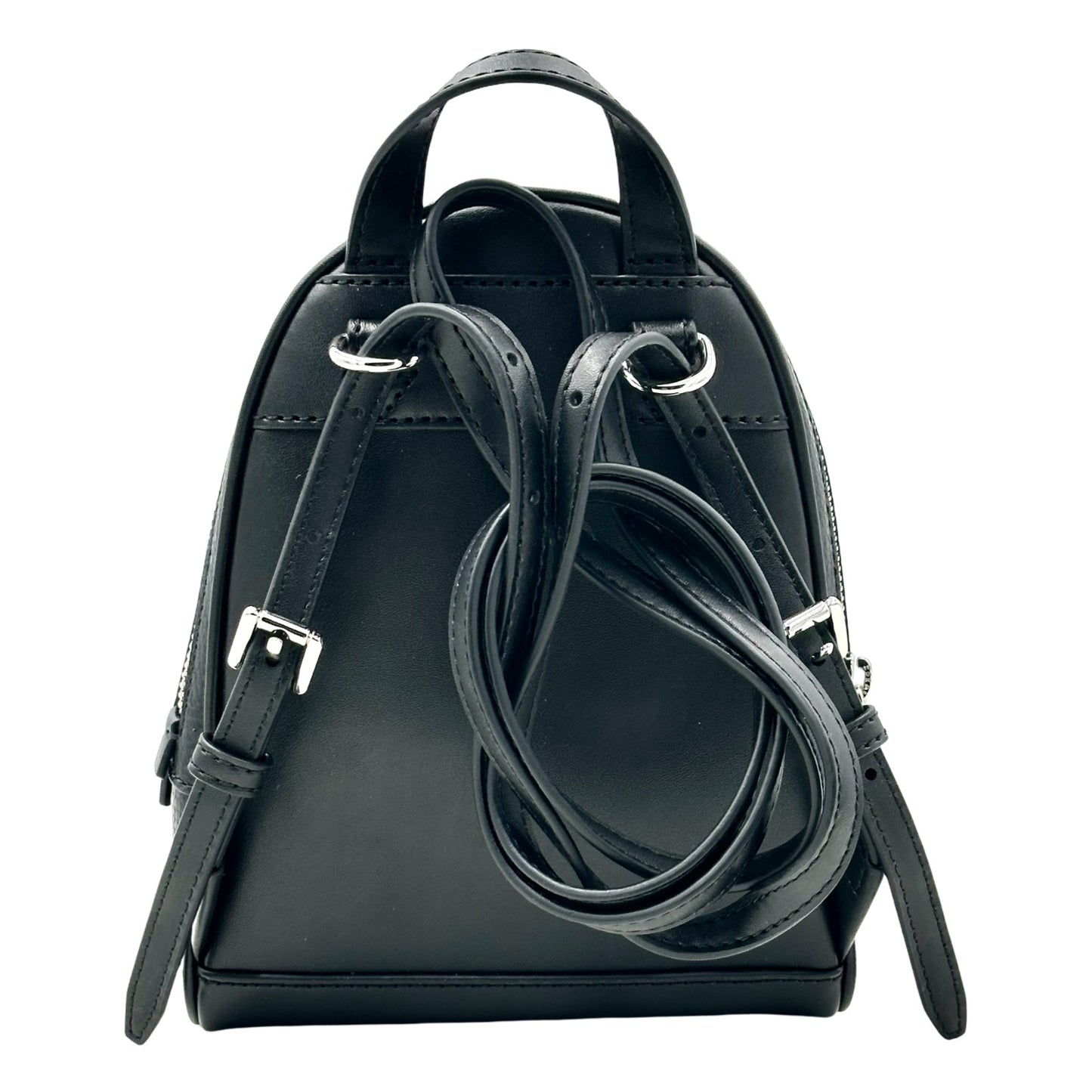 Michael Kors Rhea Extra-Small Pebbled Leather Backpack- Black