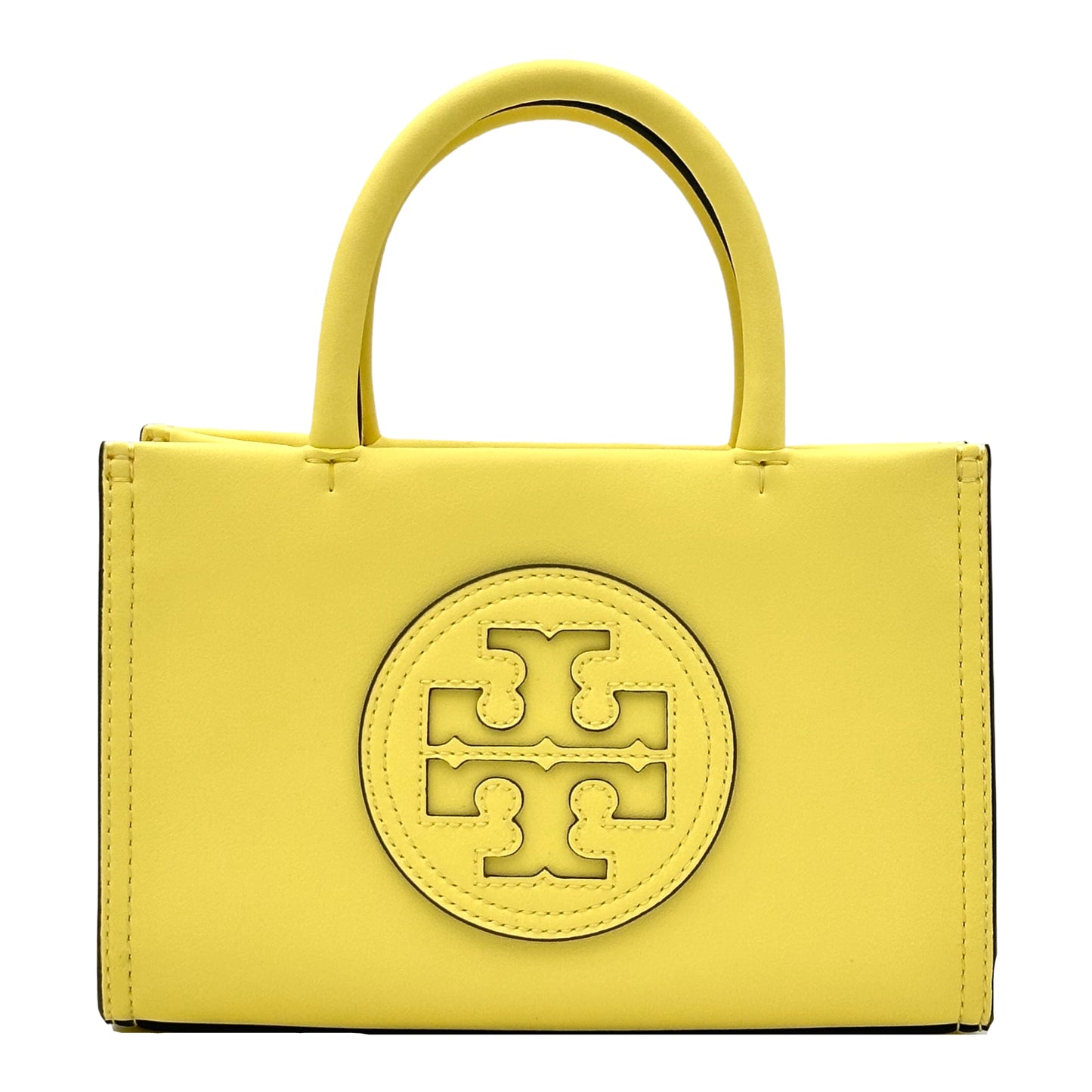 Tory Burch Ella Bio Mini Tote Crossbody Bag- Vintage Lemon